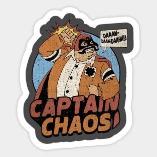 Captain Chaos Vintage Sticker